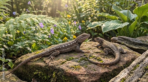 lizard on the grass
