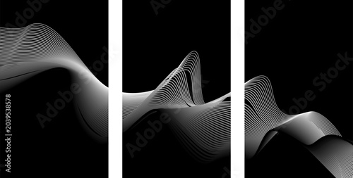 Tableau sur toile Pair of colored megaphone icons with sound waves megaphone bullhorn loudspeaker