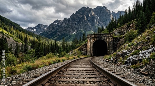 railway in the mountains