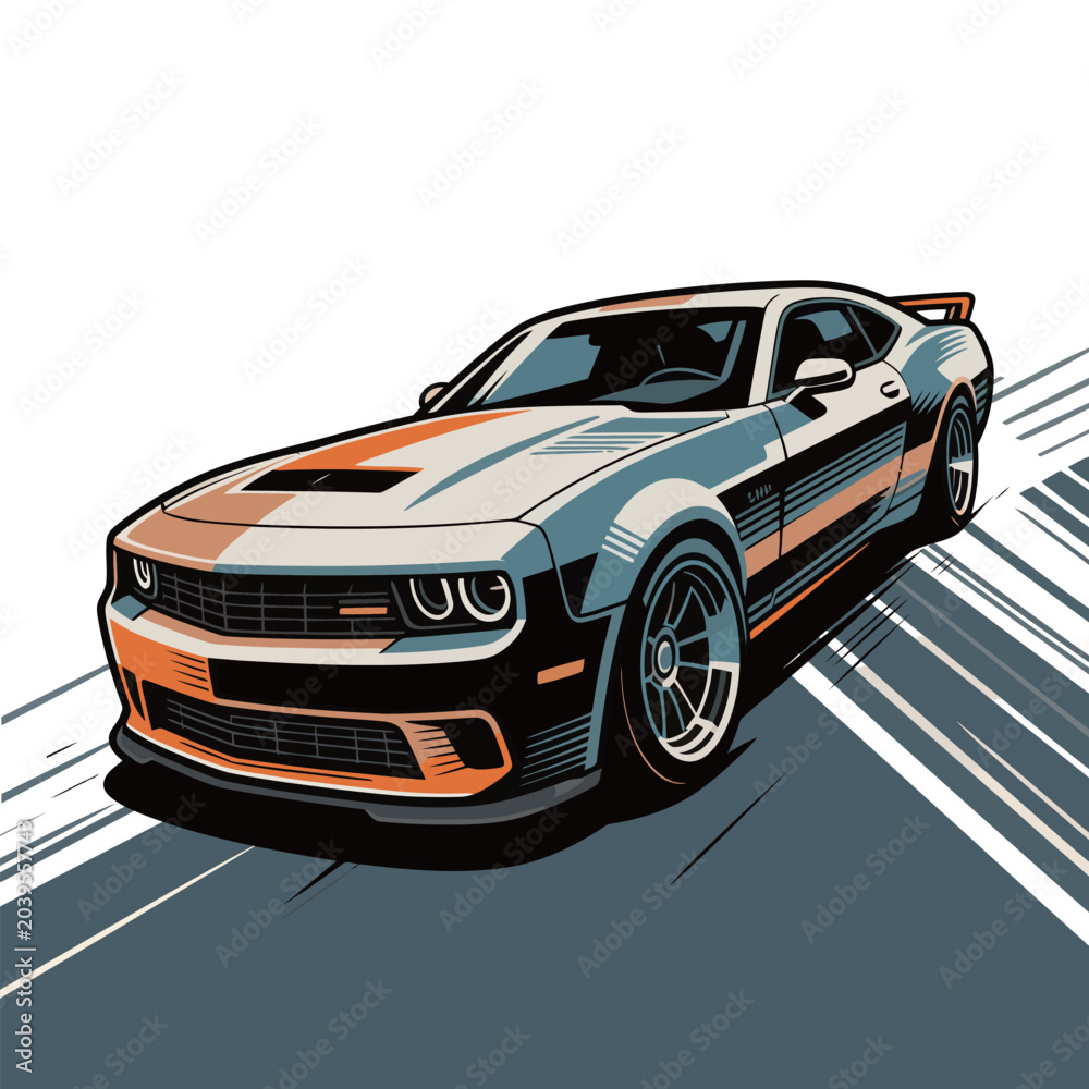 Fototapeta premium classic american car