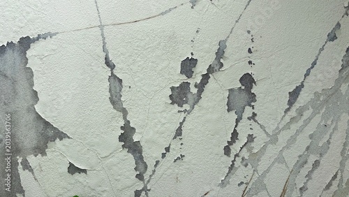 An old breaking wall white color , texutre and background image.