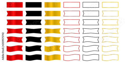 Premium Ribbon Banner Label Set Collection for Branding, Product Packaging, Certificates, Promotions, Awards and Marketing Design