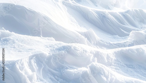 Abstract White and Blue Textured Surface with Gentle Light Reflections.