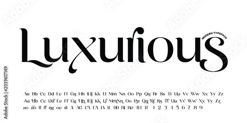 Canvastavla Elegant ligature alphabet letters font logo