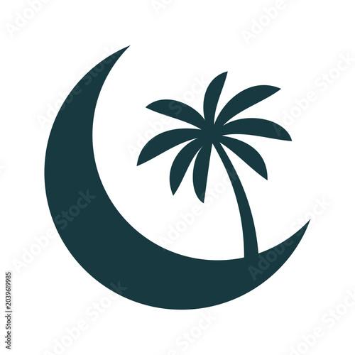 Bild auf Leinwand Logo paraíso tropical