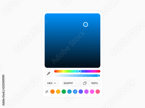 Cuadro en lienzo Color Picker Tool WebApp UIUX Design