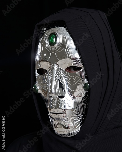 Futuristic mask avatars and mystical sci-fi masks 