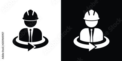 Fotografía Construction management vector icon