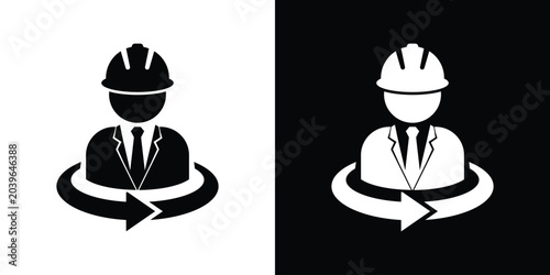 Photos Construction management vector icon