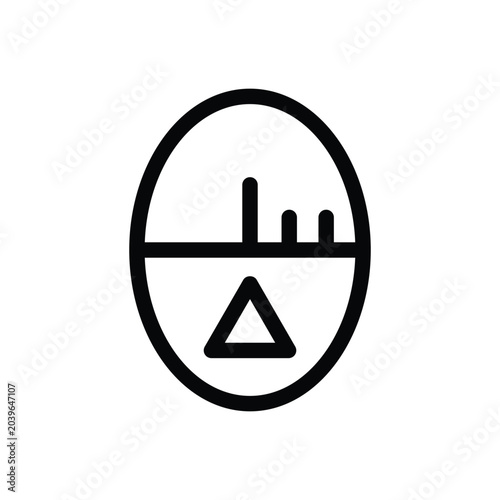 Tableau sur toile heat regulator outline icon vector design good for web or mobile app