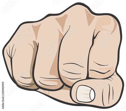Pointing Fist
Realistic Cartoon Pointing Fist Hand Gesture — Bold Strong Power Symbol Illustration on Transparent Background