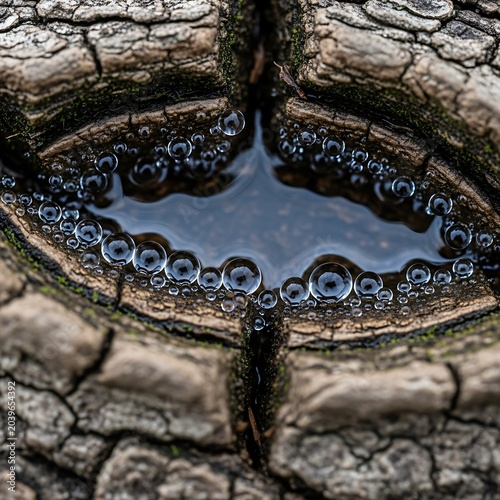 Intricate tree bark pattern close up texture.