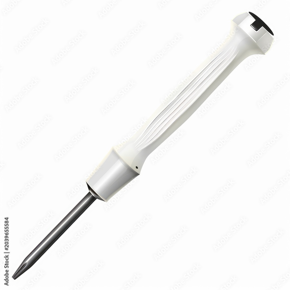 Fototapeta premium Close Up of a White Screwdriver