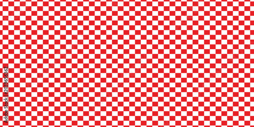 red white checkered seamless background. Red white graphic resource checkered pattern vector ilustartion. eps10