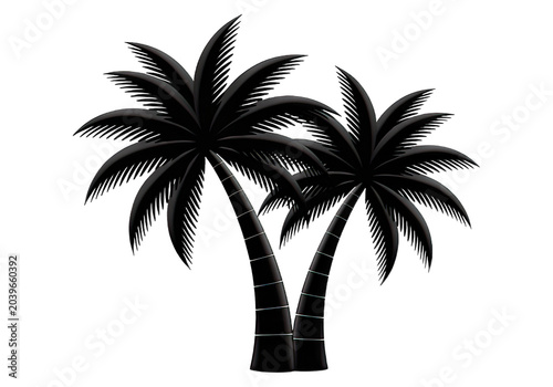 Black flower icon vector isolated