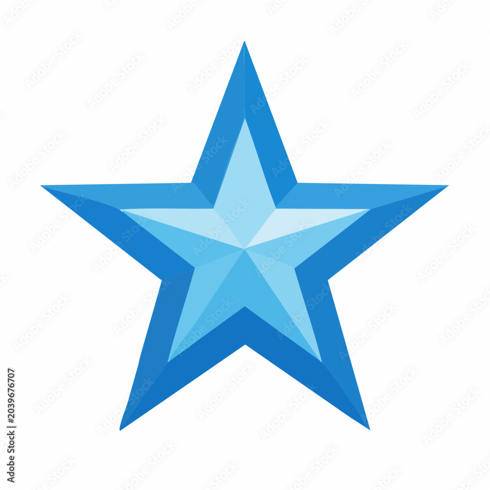 Obraz premium Blue Star Icon