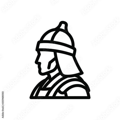 Ancient Warrior’s Armor Crest Chainmail of a Legion Commander in Siege Battle