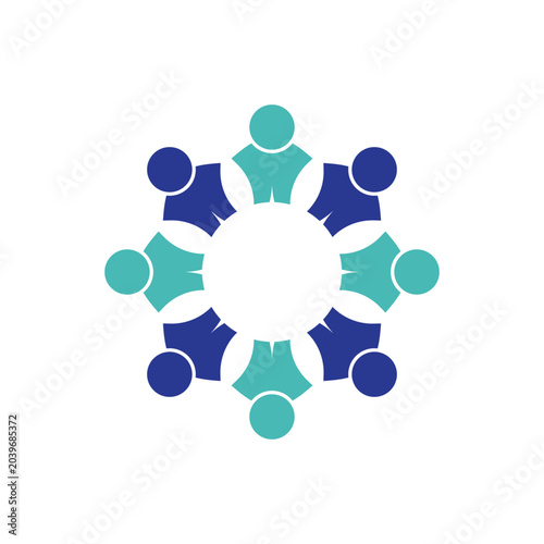Business community logo illustration