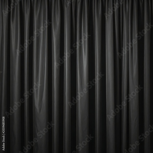 Dark theater curtain