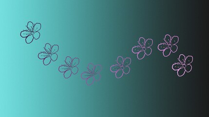 Abstract floral background with flowers