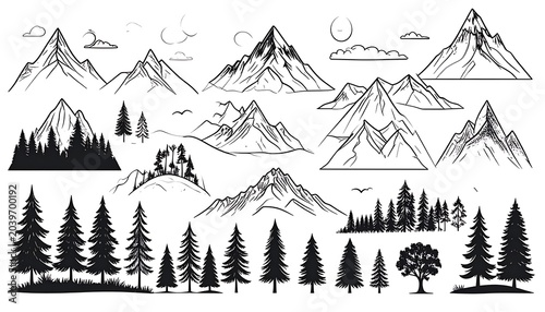 Mountainous nature scenes