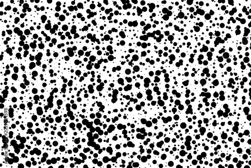 Black ink splatter dots pattern background