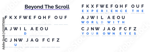 Tableau sur toile Text-based cryptogram activity showcasing encoded messages