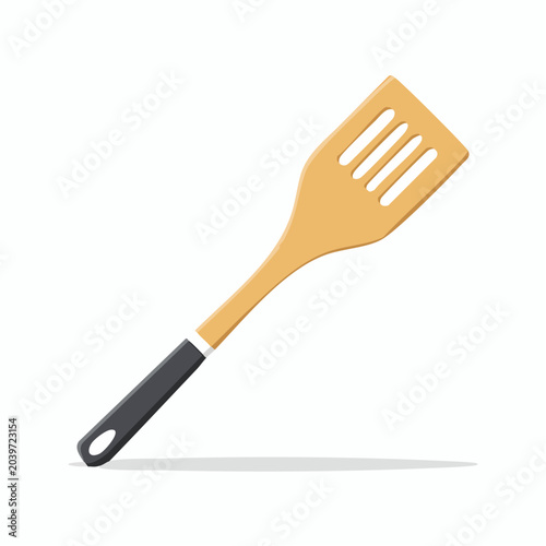 Wooden Slotted Spatula Kitchen Utensil