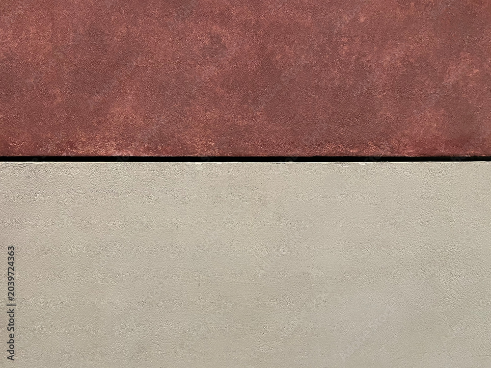 Fototapeta premium Abstract background texture featuring a dark purple slate or stone surface divided by a horizontal light-colored wooden plank.