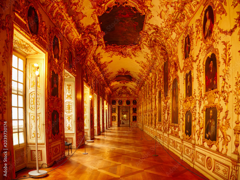 Fototapeta premium Ancestral Gallery at the Residenz Museum, Munich, Germany