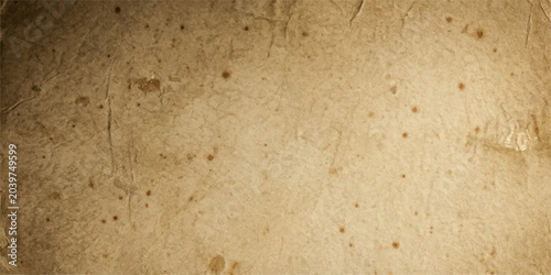 Schilderij op canvas A vintage paper texture with aged patina, evident stains and creases, evoking a sense of history and antique charm