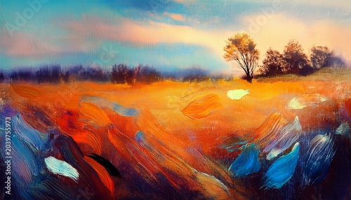 Abstract Impressionist Landscape Versatile Artistic Image For Creative Design Projects Posters Banners Websites Covers Cards Magazines Prints And Wallpapers Modern Art