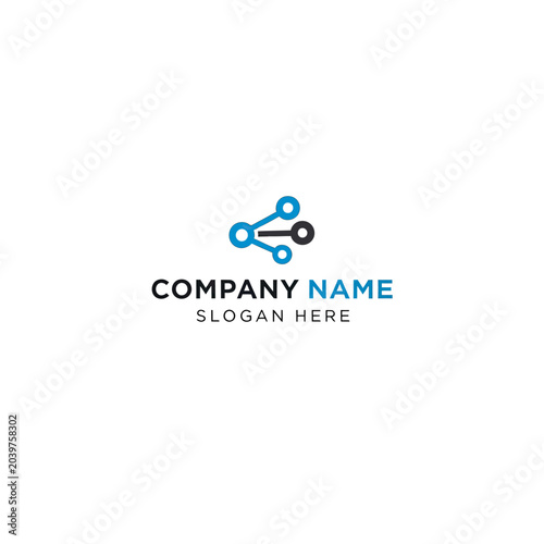 Minimalist Digital Share Icon Logo Design