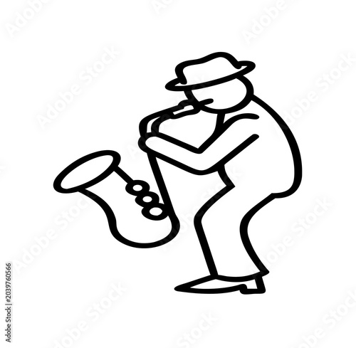 man with music instrument