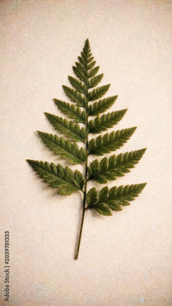 Obraz premium Elegant fern leaf mobile wallpaper