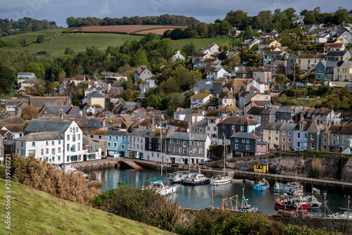 The harbor at Mevagissey on the south coast of Cornwall, England.