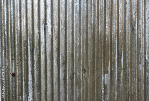 Corrugated Metal Sheet Weathered Texture Background for Industrial Designs