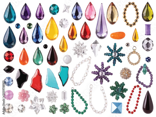 gems beads and jewelry components for crafting and design  various shapes sizes and colors