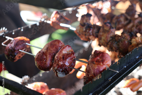 Bilde på lerret shish kebab on the grill