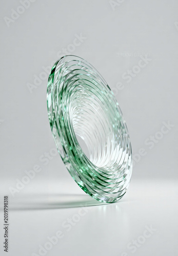transparent glass sphere