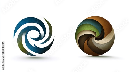 abstract colorful swirl
