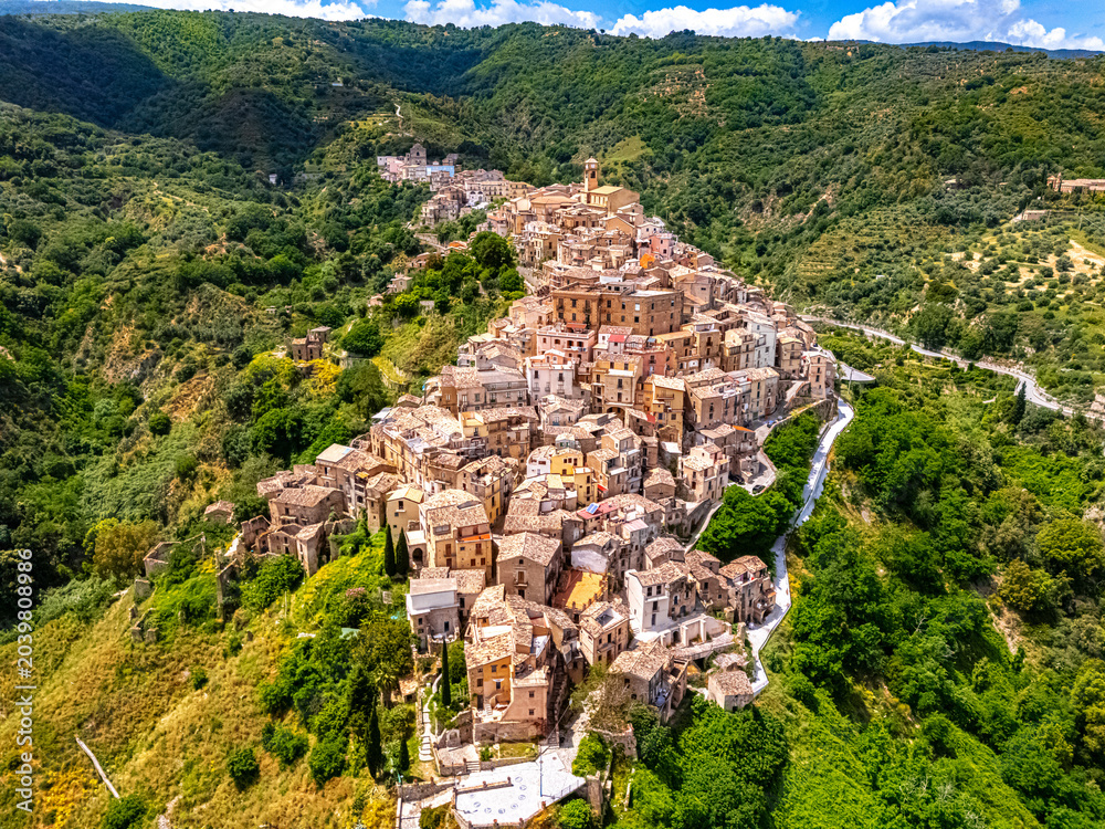 Obraz premium The village of Badolato, Calabria, Italy