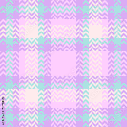 Pastel plaid pattern, soft and gentle, suitable for backgrounds, textiles, and design projects needing a touch of whimsy and calm.