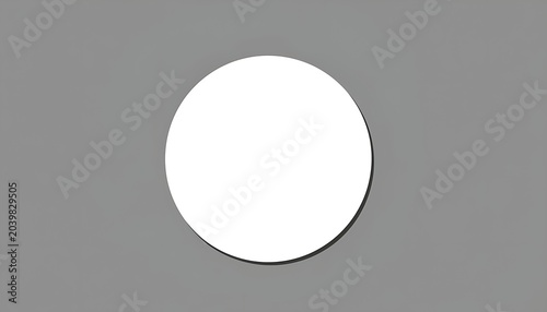Minimalist White Circle on Gradient Background.