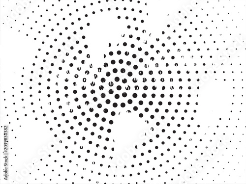 Grange halftone texture of black and white dots. Abstract grange halftone texture. Black and white minimal abstract background.