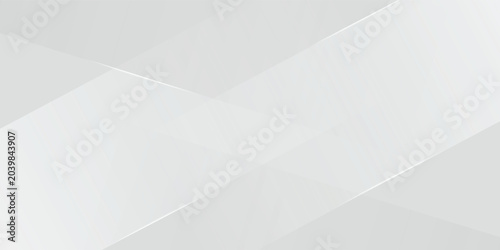 Abstract light gray and white geometric background with elegant overlapping polygonal shapes. Modern minimalist backdrop featuring subtle lines, smooth clean gradients, and a sleek bright tech design.