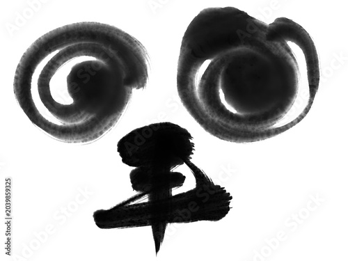 羊_01 手書きの筆文字