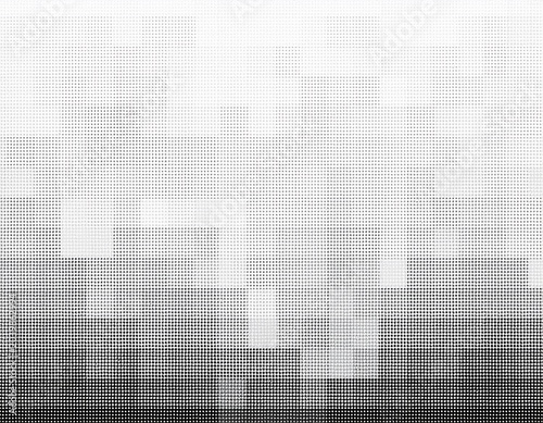 light gray abstract halftone square mosaic pattern on white background soft geometric pixel texture design for minimal corporate banners and presentation layouts