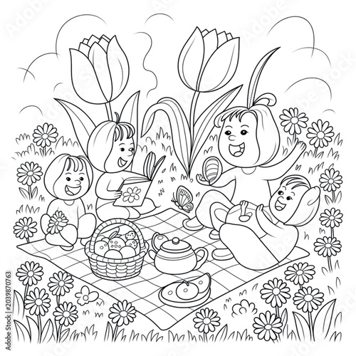 Billede på lærred 50  FLOWERS COLORING BOOK FOR KIDS AND  ADULTS 1