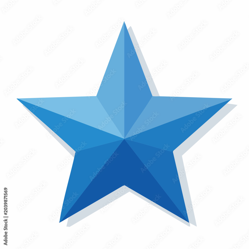 Obraz premium Blue Star Icon